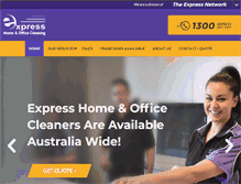 Tablet Screenshot of expresshousecleaning.com.au